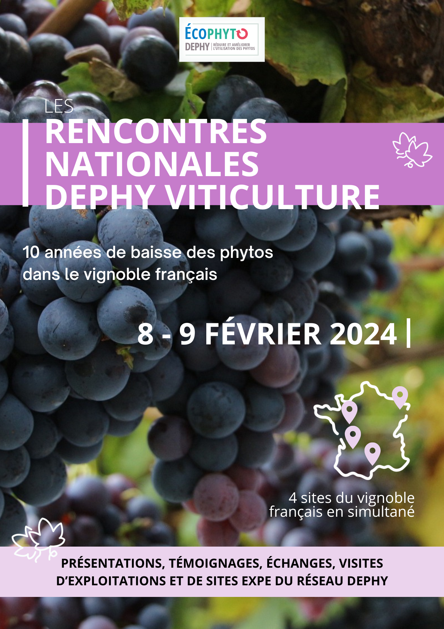 Rencontres Nationales DEPHY Viticulture 2024 : les 8 et 9 février 2024 - Chambres d'agriculture Provence-Alpes-Côte d'Azur
